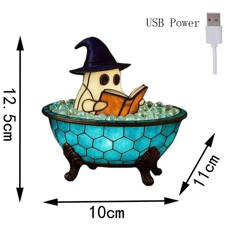 Halloween Ghost LED Night Light β Bubble Bath Accent Lampπ»