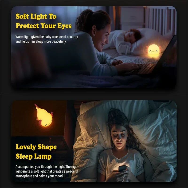 Squishy Axolotl Night Lamp β Perfect Gift π