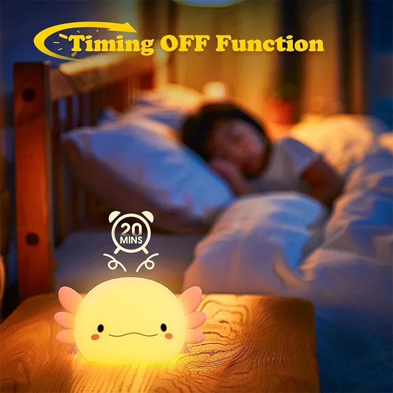 Squishy Axolotl Night Lamp β Perfect Gift π