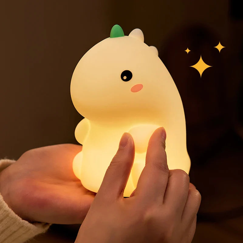 Dinosaur LED Night Light β Dimmable Silicone Lamp for Kids π¦