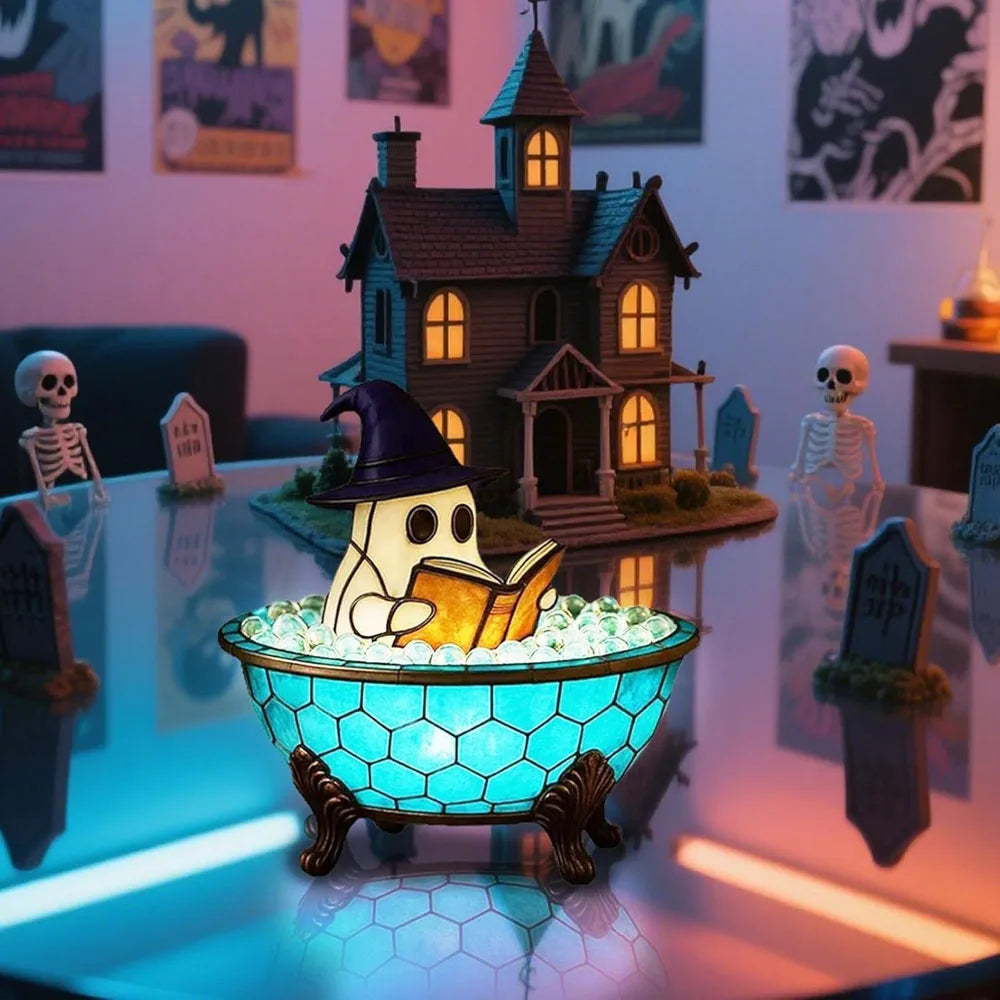 Halloween Ghost LED Night Light β Bubble Bath Accent Lampπ»