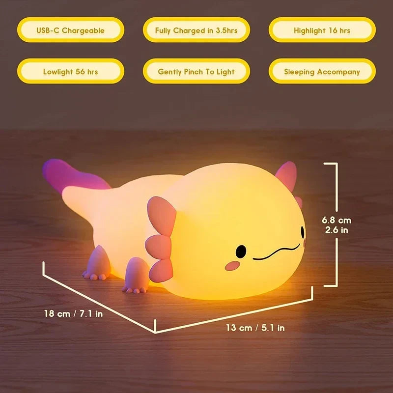 Squishy Axolotl Night Lamp β Perfect Gift π