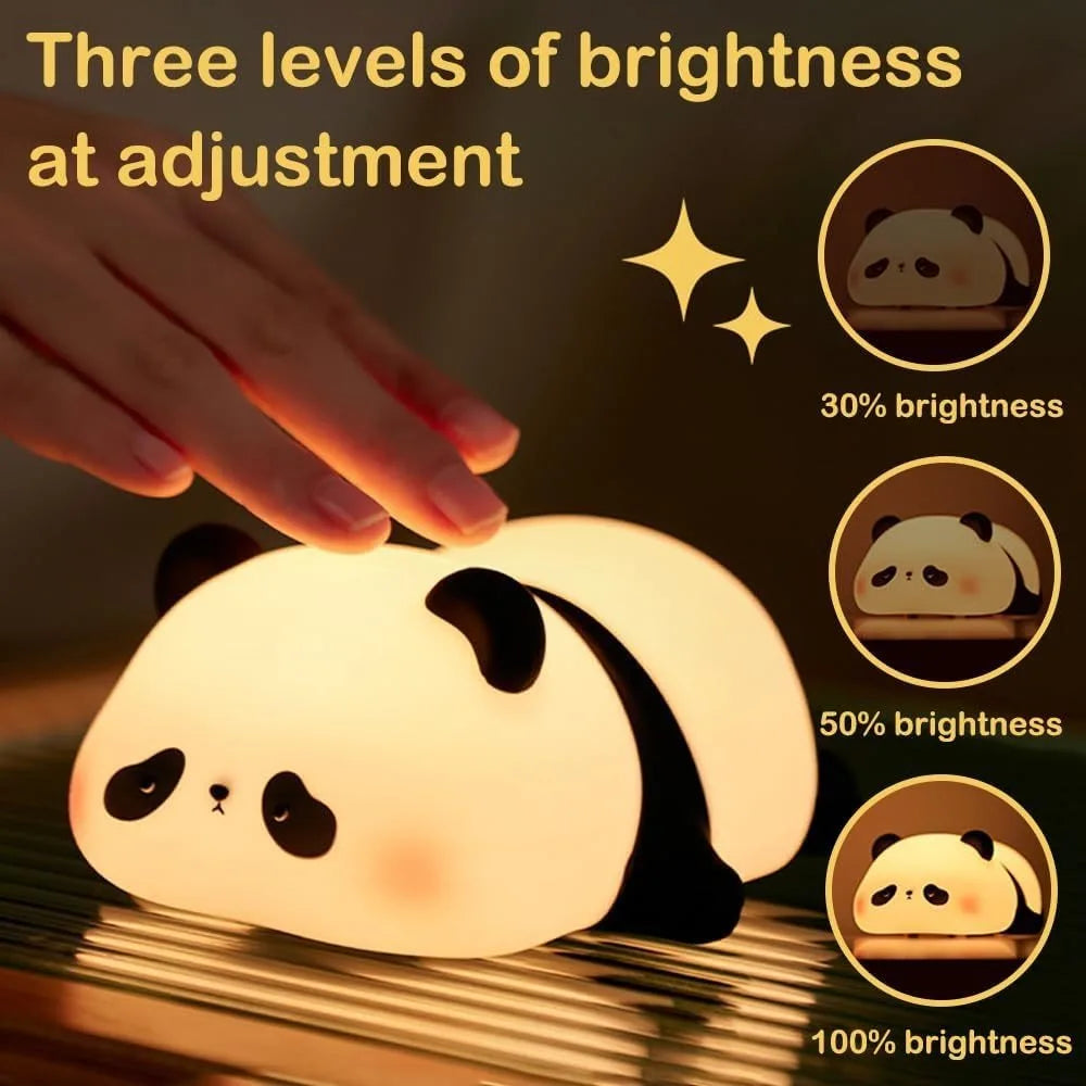 πΌπ‘ Panda Squishy LED Night Light β Tap to Glow β¨ Perfect Baby & Girl Gift π
