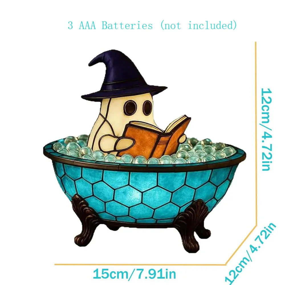 Halloween Ghost LED Night Light β Bubble Bath Accent Lampπ»