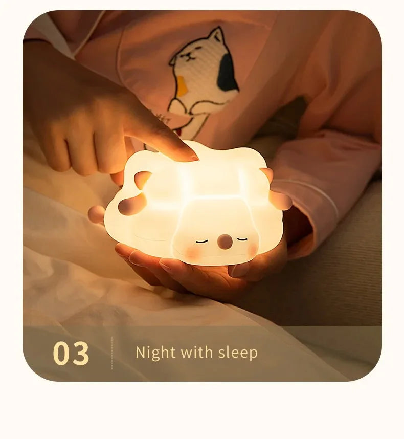 Sheep LED Night Light β USB Silicone Lamp with Phone Holder π