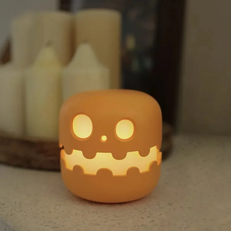 Pumpkin LED Night Light β Timed Brightness Adjustable Desktop Lamp π