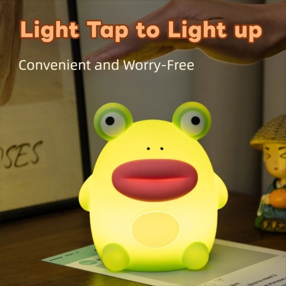 Frog LED Night Light β Silicone Touch Sensor Dimmable Lamp πΈ