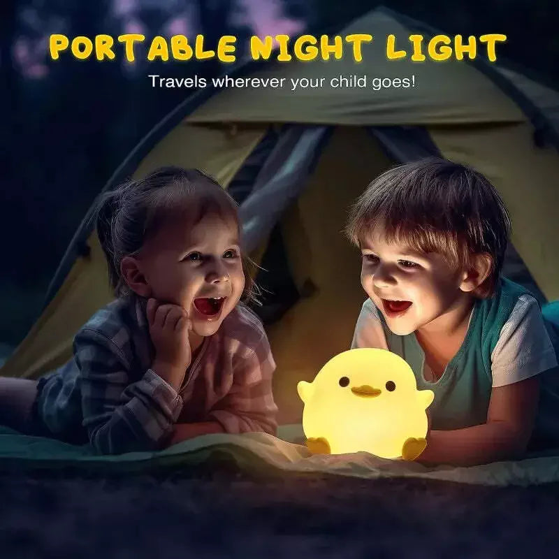 Soft Squishy Duck LED Night Lamp β USB Rechargeable & Gift-Ready