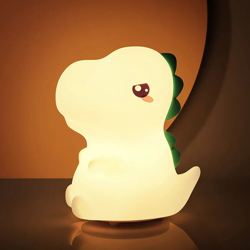 Dinosaur LED Night Light β Touch Sensor Color-Changing Silicone Lamp π¦