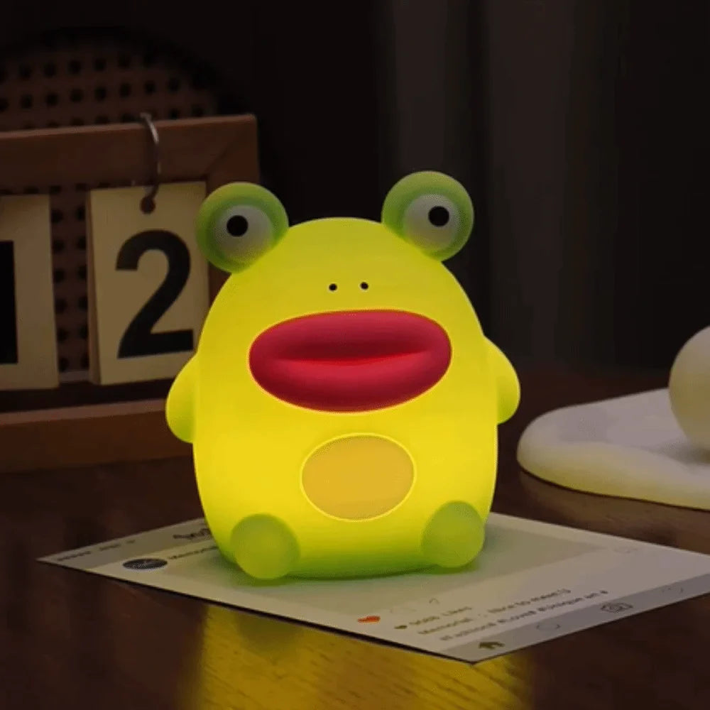 Frog LED Night Light β Silicone Touch Sensor Dimmable Lamp πΈ