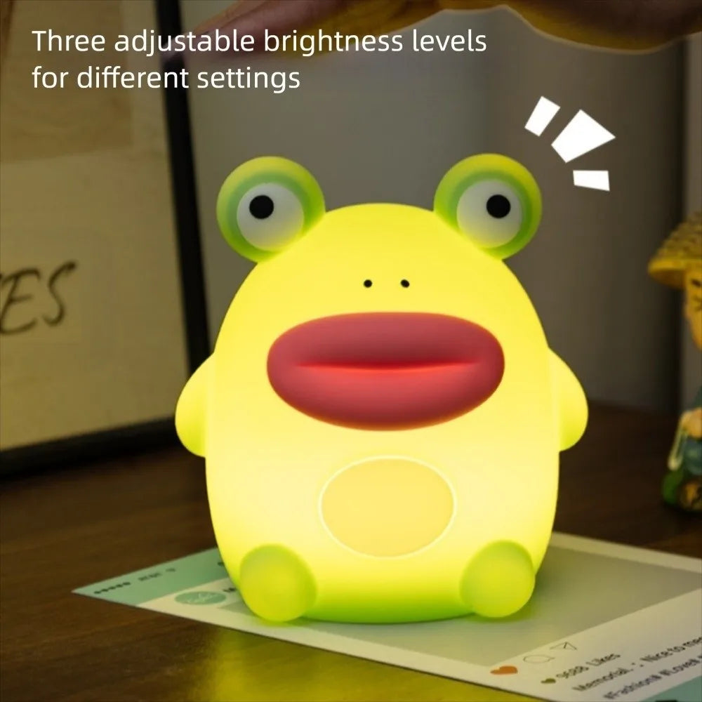 Frog LED Night Light β Silicone Touch Sensor Dimmable Lamp πΈ