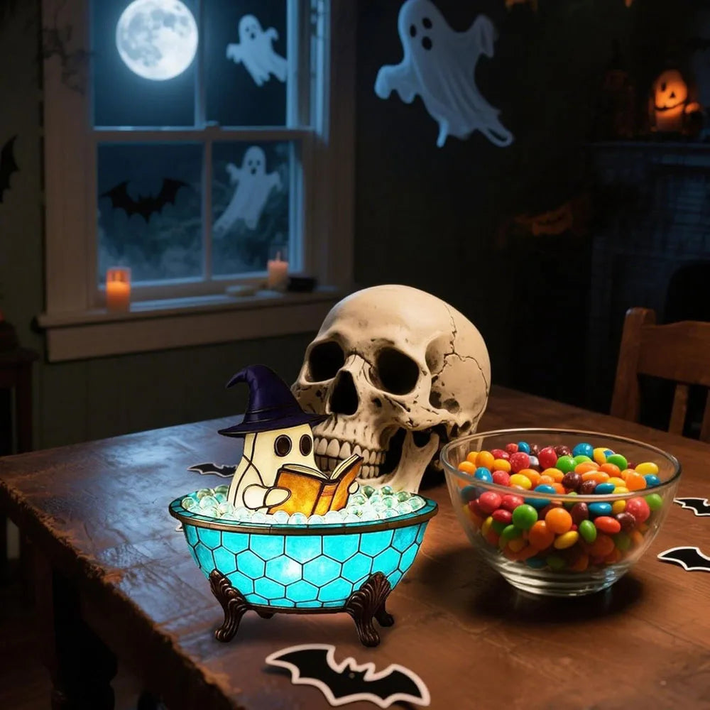 Halloween Ghost LED Night Light β Bubble Bath Accent Lampπ»