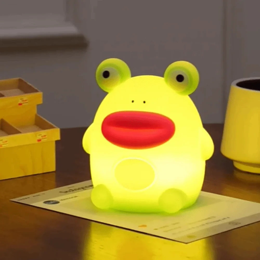 Frog LED Night Light β Silicone Touch Sensor Dimmable Lamp πΈ