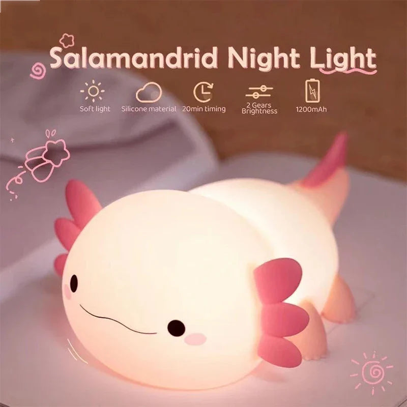 Squishy Axolotl Night Lamp β Perfect Gift π
