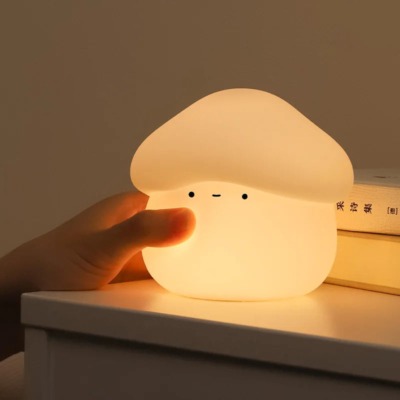 Mushroom LED Night Light β Dimmable Silicone Lamp for Kids π