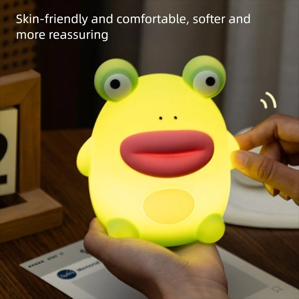 Frog LED Night Light β Silicone Touch Sensor Dimmable Lamp πΈ