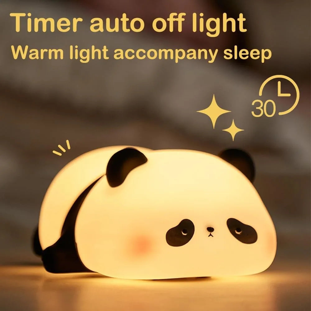 πΌπ‘ Panda Squishy LED Night Light β Tap to Glow β¨ Perfect Baby & Girl Gift π