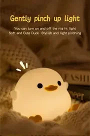 Soft Squishy Duck LED Night Lamp β USB Rechargeable & Gift-Ready