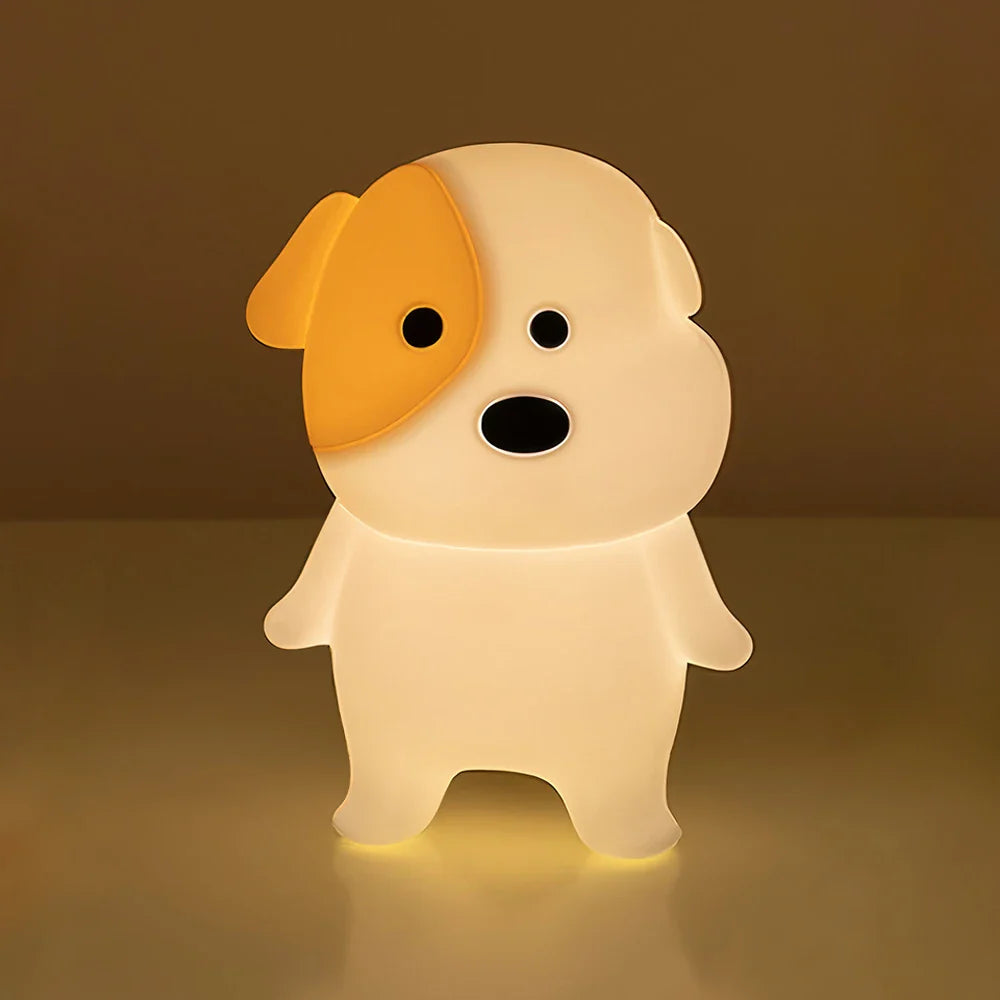 Dog LED Night Light β Rechargeable Squishy Silicone Lamp for Kids πΆ