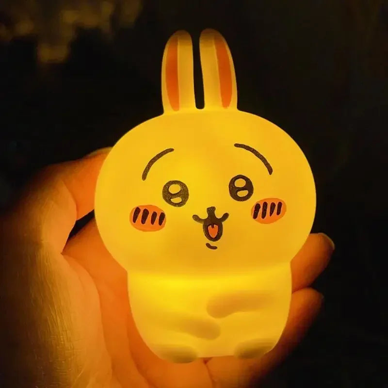 Chikawa Kawaii Hachiware Usagi Night Light β Cartoon Vinyl LED Lamp π°