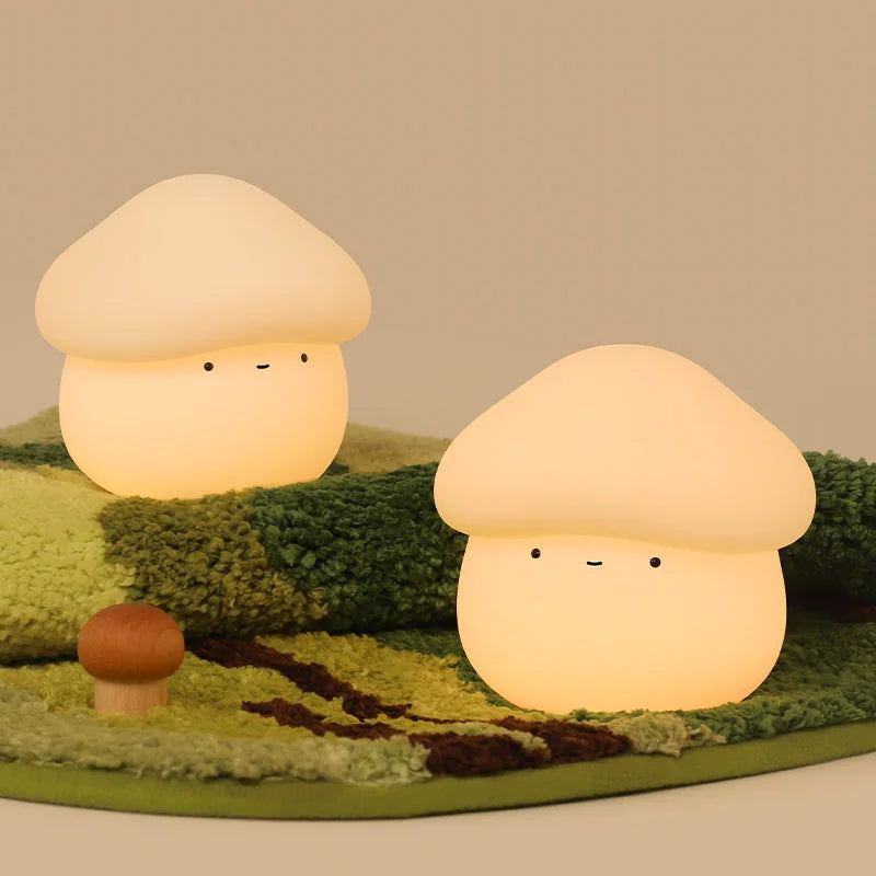 Mushroom LED Night Light β Dimmable Silicone Lamp for Kids π