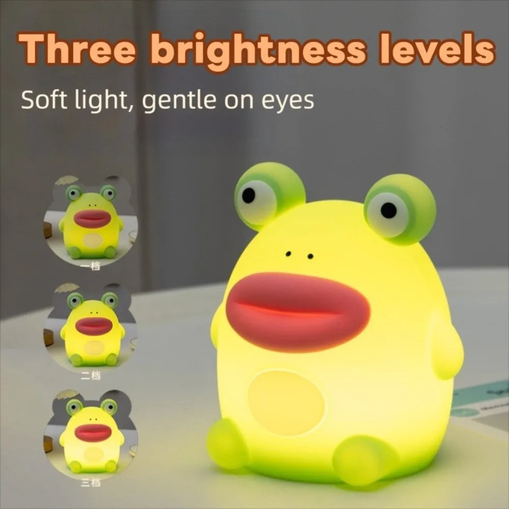 Frog LED Night Light β Silicone Touch Sensor Dimmable Lamp πΈ