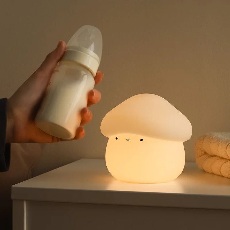 Mushroom LED Night Light β Dimmable Silicone Lamp for Kids π