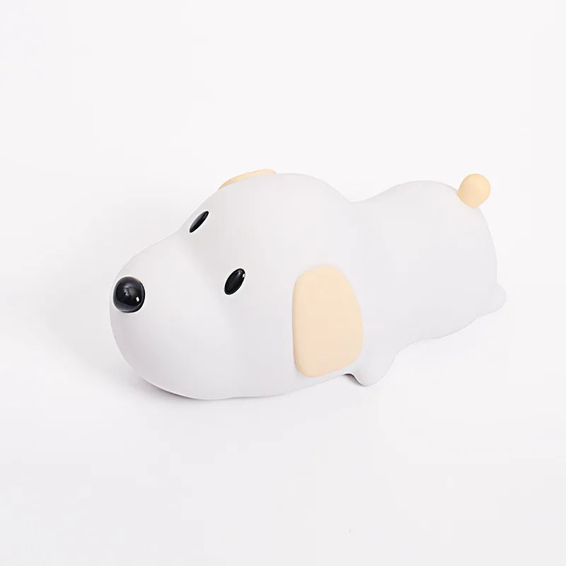 Dog LED Night Light β Silicone 2-Color Dimmable USB Lamp πΆ